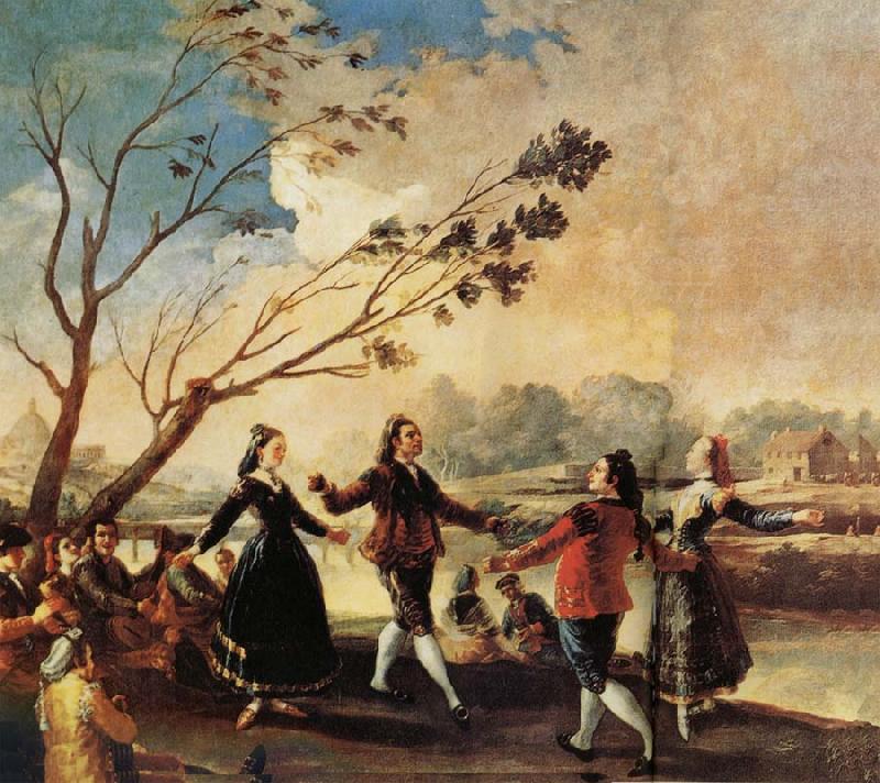 Francisco Goya Danching by the River Manzanares oil painting image